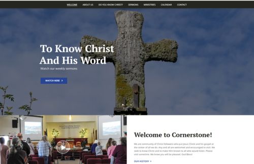 Cornerstone Eastport - best Church website designs