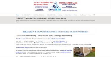 DURASKIRT™ America's Best Mobile Home Underpinning and Skirting