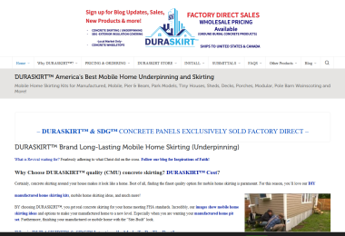 DURASKIRT™ America's Best Mobile Home Underpinning and Skirting