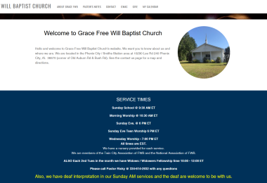 Grace Free Will Baptist Church, Phenix City, AL