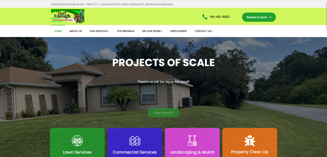 Turf Enough Lawn Mowing & Landscaping, FL