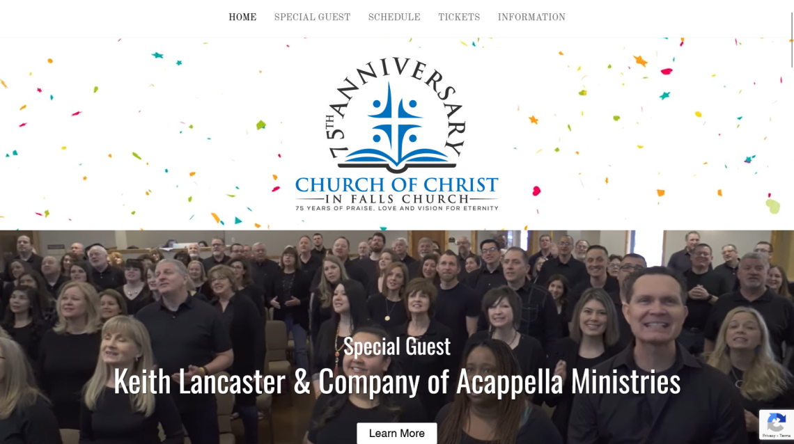 Church of Christ in Falls 75th Anniversary, Falls VA