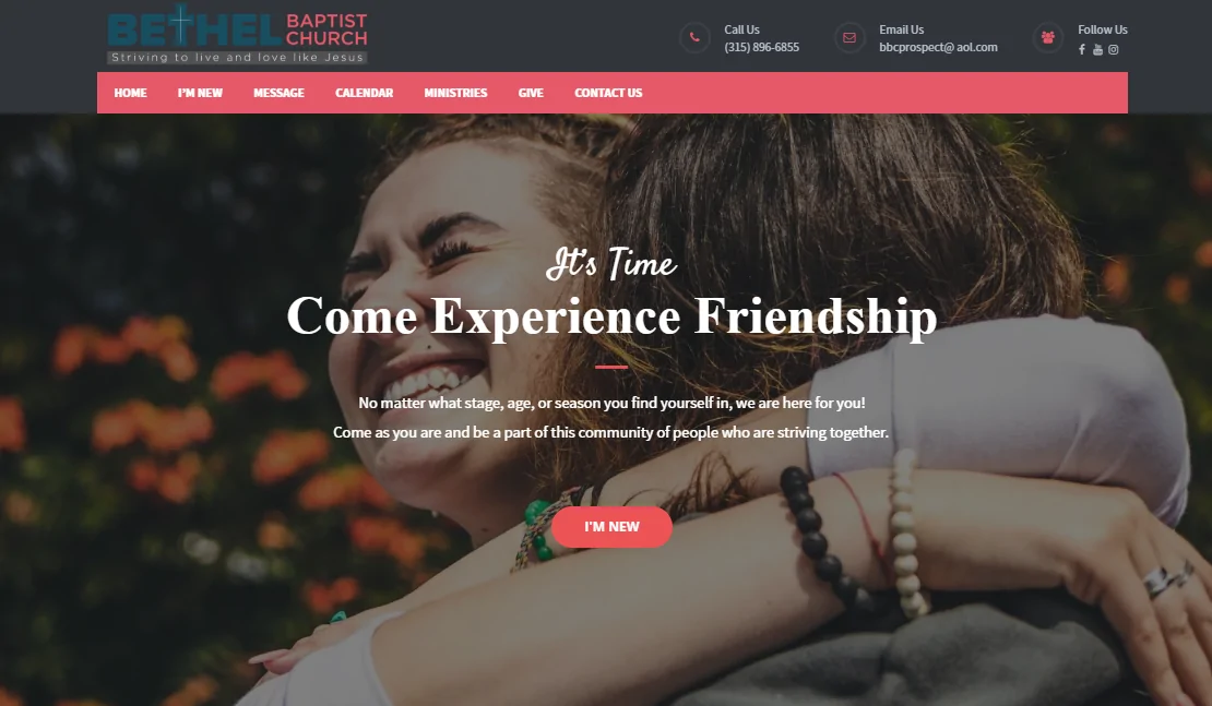 BBC Prospect - best Church website designs