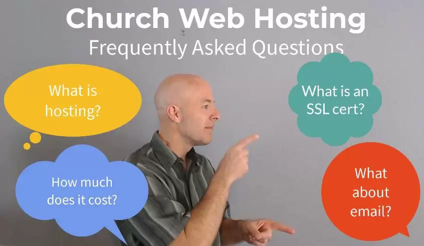 Church website hosting FAQs - frequently asked questions