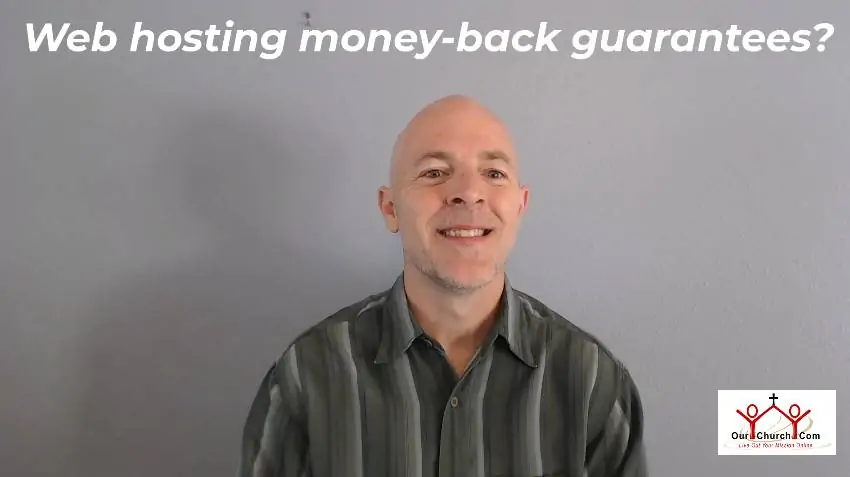 church website hosting guarantees