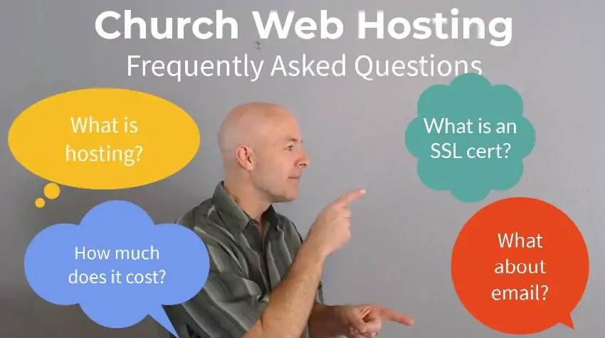 church email hosting and church website hosting