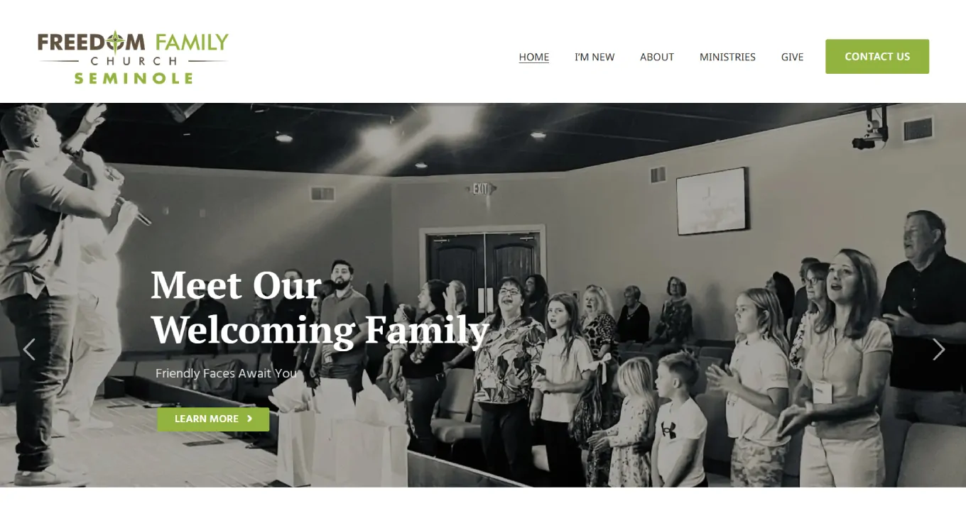Freedom Family Church Seminole - best Church website designs