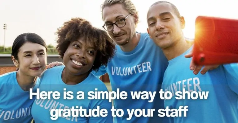 Here is a simple way to show gratitude to your staff