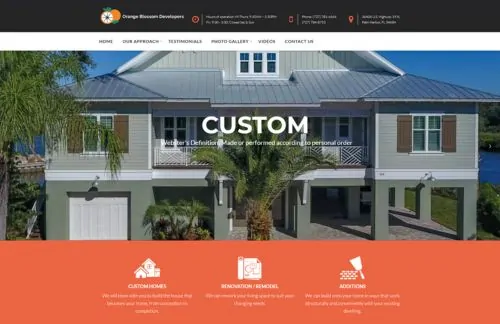 orange-blossom - best Christian website design