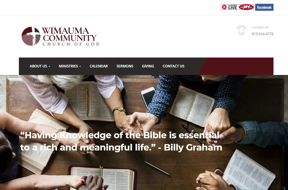 Wimauma Church - best Church website designs